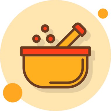 yemek pişirme ikonu düz stil