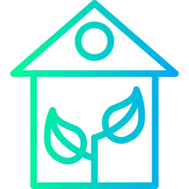 Ev. Web simgesi basit illüstrasyon