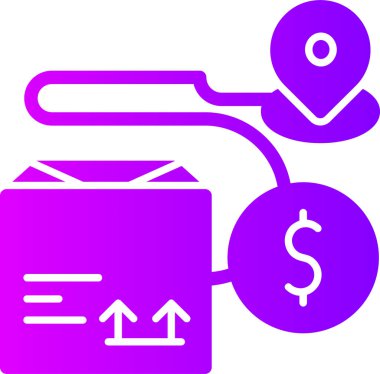 para çantası ikon vektör illüstrasyonu