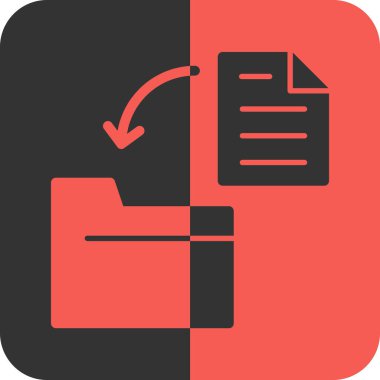 dosya dizini simgesi, vektör illüstrasyonu