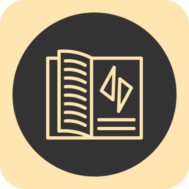 kitap simgesi, vektör illüstrasyonu