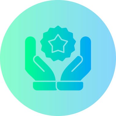 Bir çiçek simgesinin vektör illüstrasyonu