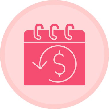 Paranın vektör illüstrasyonu modern simge