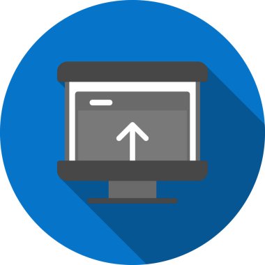 dizüstü bilgisayar simgesi vektörü izole edildi