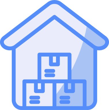 Ev. Web simgesi basit illüstrasyon