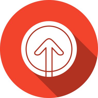 Eğilim biçimi izole edilmiş arkaplanda ok simgesi