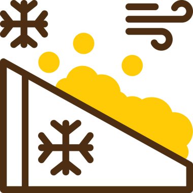 Kar kış ikonu ana hatlarıyla