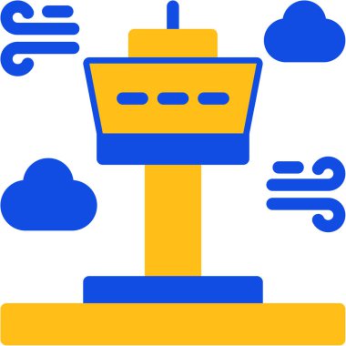 fili- outline tarzında tekne gemisi simgesi