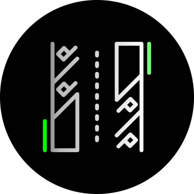 Moda tarzı izole edilmiş arkaplanda yol işareti simgesi