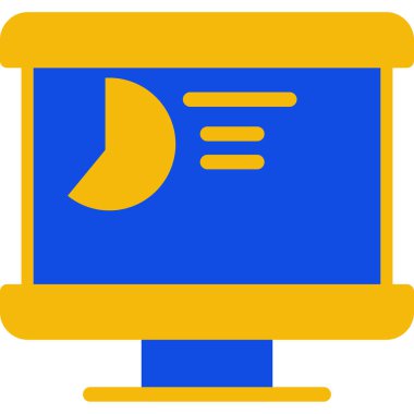 Çizelge Çizgisi Düz İki Renk Ağ simgesi, vektör illüstrasyonu