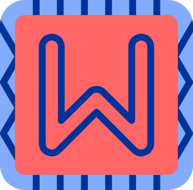 Modern bir simgenin vektör illüstrasyonu