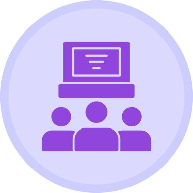 Bilgisayar. Web simgesi basit illüstrasyon