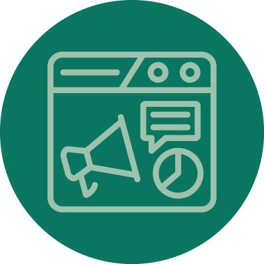 Seo ve pazarlama simgelerinin vektör illüstrasyonu