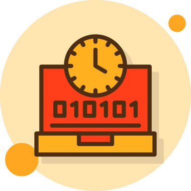 Saatin vektör illüstrasyonu