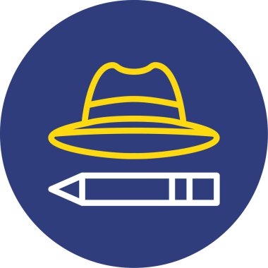 Modern b 'nin vektör çizimi şapka simgesinden yoksun