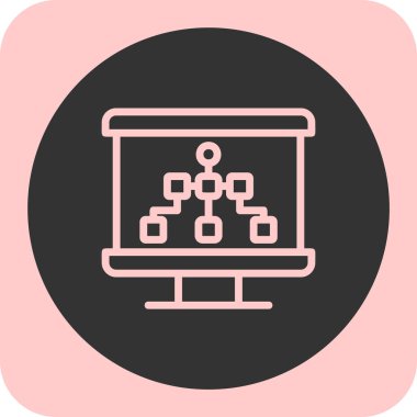 vektör lcd simgesi illüstrasyonu