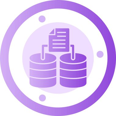 Veritabanı Sunucusu. Basit illüstrasyon