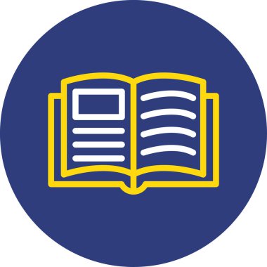 kitap simgesi vektör illüstrasyonu