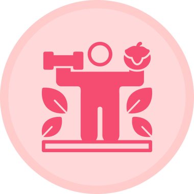 Bir çelenk simgesinin vektör çizimi