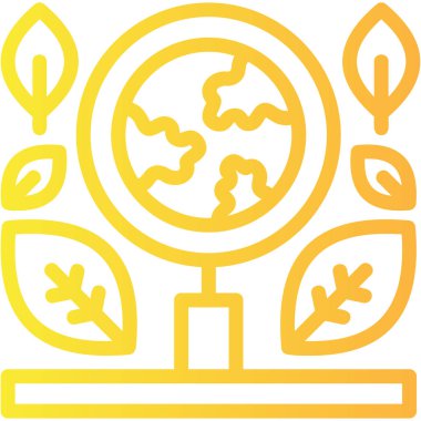 Bitki. Web simgesi basit illüstrasyon