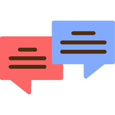 Konuş. Web simgesi basit illüstrasyon