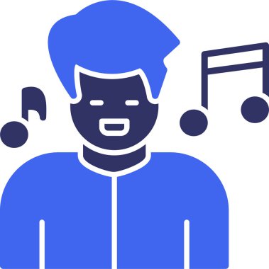 Müzik. Web simgesi basit illüstrasyon