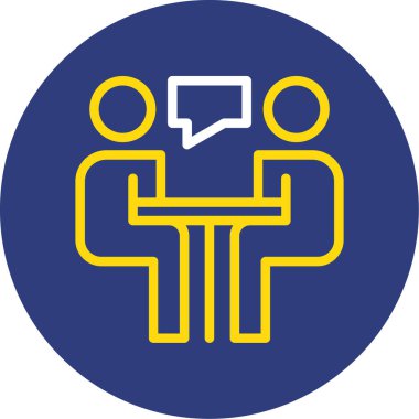 Konuş. Web simgesi basit illüstrasyon