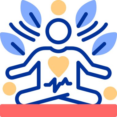 Kalp. Web simgesi basit illüstrasyon