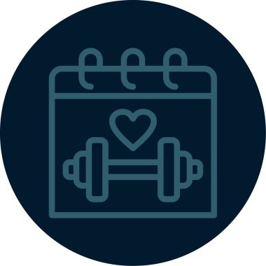 Fitness simge vektör çizim