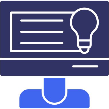 Bilgisayar. Web simgesi basit illüstrasyon