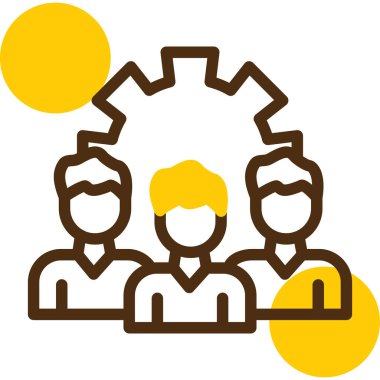 İnsanlar. Web simgesi basit illüstrasyon