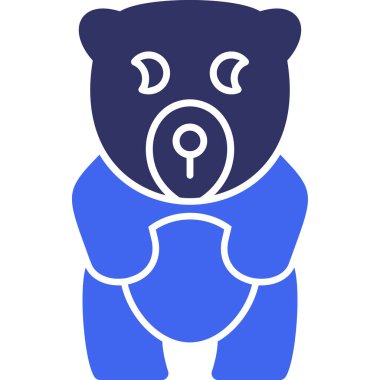 ayı ağ simgesi basit tasarım