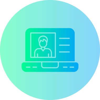 Bilgisayar. Web simgesi basit illüstrasyon