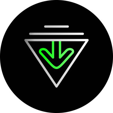 ok simgesi vektör illüstrasyonu