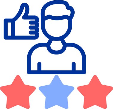 derecelendirme geribildirim web simgesi basit tasarım