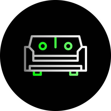 Araba simgesinin vektör illüstrasyonu