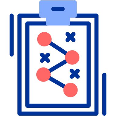 Bir takvim simgesinin vektör illüstrasyonu