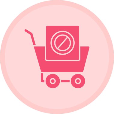 Sepet ikonu vektör illüstrasyonu