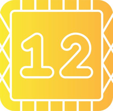 Tek izole edilmiş simgenin vektör illüstrasyonu