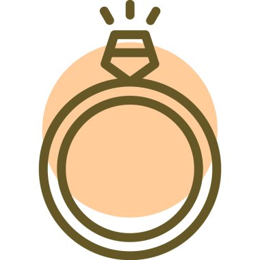 Bir yüzüğün vektör illüstrasyonu