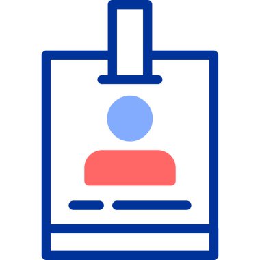 Kimlik kartı. Basit resimleme