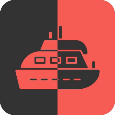 Gemi simgesi vektör illüstrasyonu