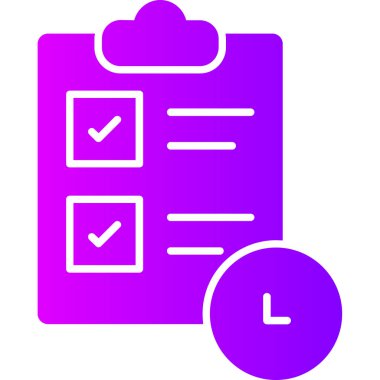 Kontrol listesi. Web simgesi basit illüstrasyon