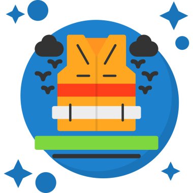 Bir karikatür cadılar bayramı maskesi ve bir kedinin vektör çizimi.