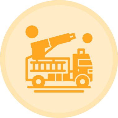 Bir kamyon simgesinin vektör çizimi