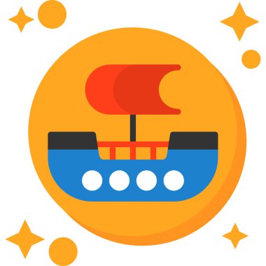 Çizgi film simgesinin vektör çizimi