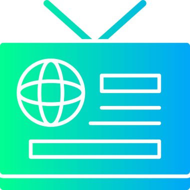 Bir bilgisayar simgesinin vektör illüstrasyonu