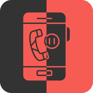 Şeffaf bir arkaplanda telefon vektör çizimi. Birinci kalite semboller. grafik tasarım tasarımı için vektör simgesi.