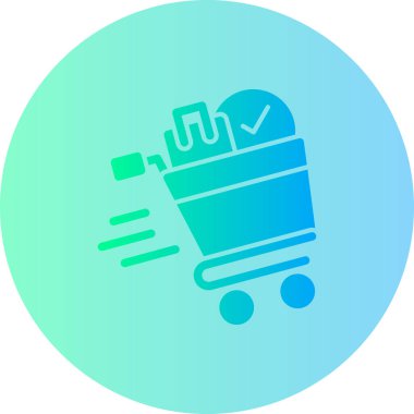 Alışveriş sepeti simge tasarlamak vektör