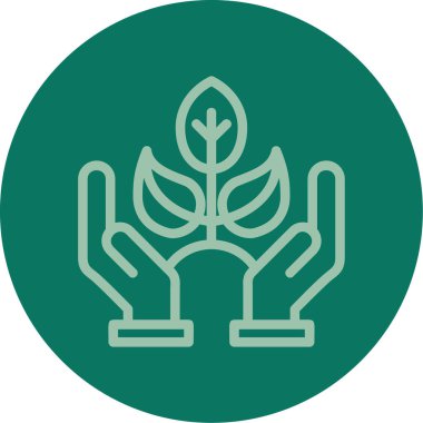 Ağaç simgesinin vektör illüstrasyonu